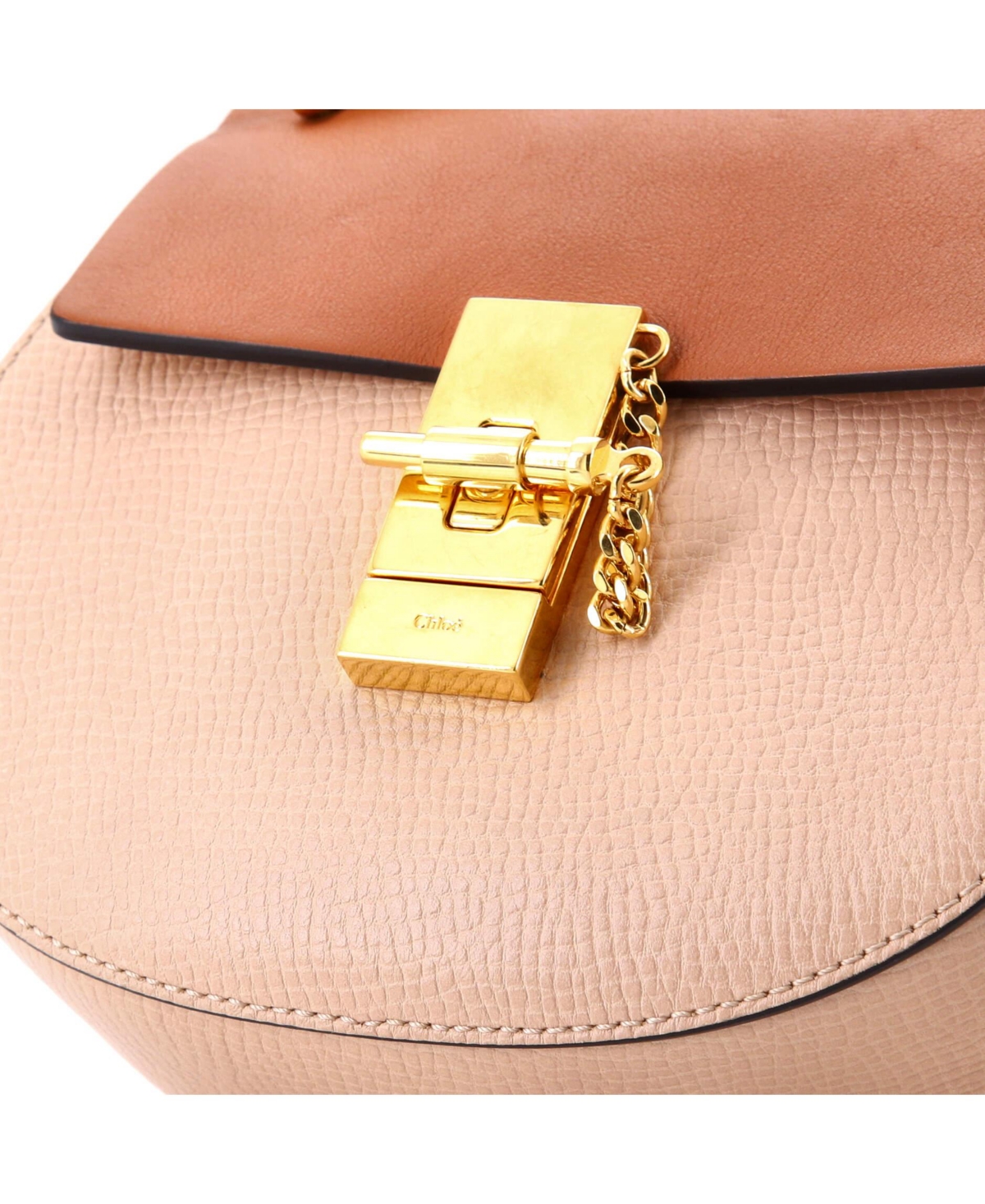 Pre-Owned Chloe Mini Drew Crossbody Bag Leather