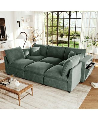 Modern U-shaped with Ottoman