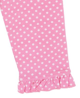 Baby Girls' Check Applique Round Neck Top and Leggings, 2-Piece Set