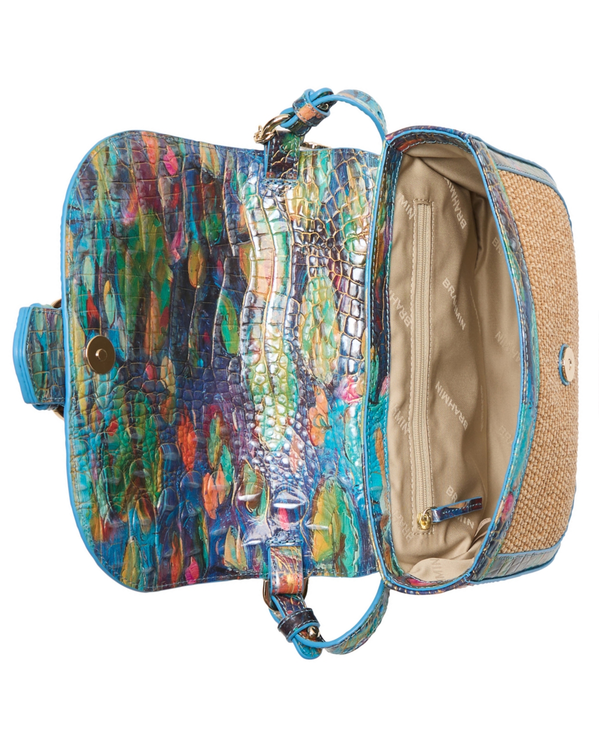 Brahmin Waterlily Abloom Portia Small Crossbody Bag