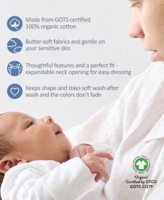 Baby Boys' and Girl Blake Long-Sleeve Bodysuits, 5-Pack