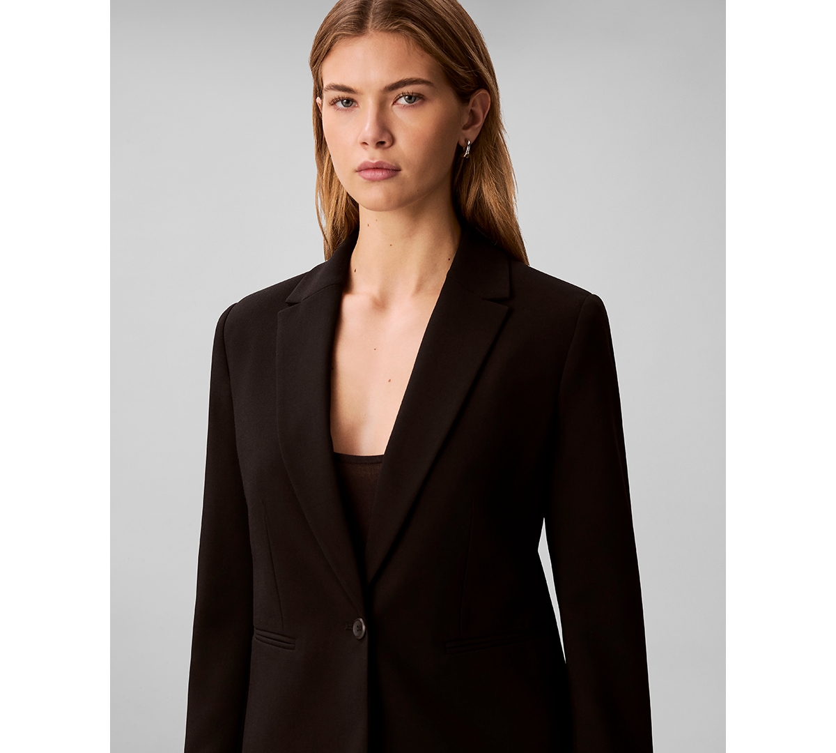 Calvin Klein Women's Slim Notch Lapel Blazer