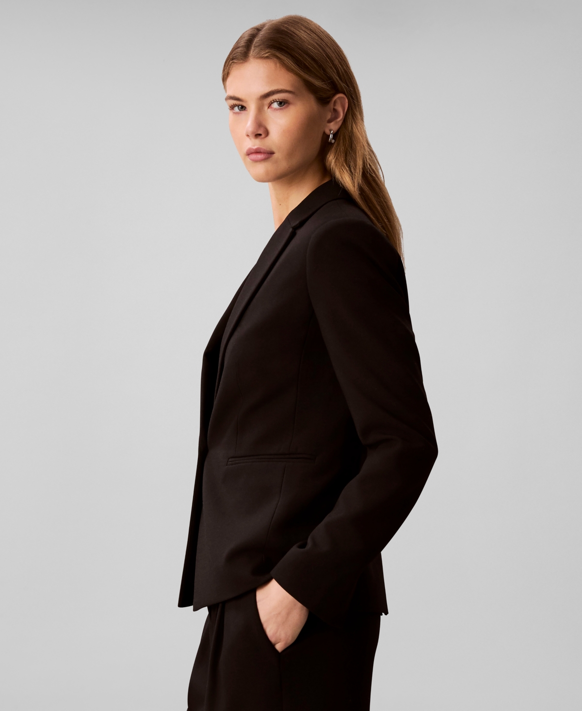 Calvin Klein Women's Slim Notch Lapel Blazer