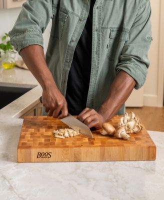 CCB Series Rectangular Wooden Maple Cutting Board, 20" x 15" 