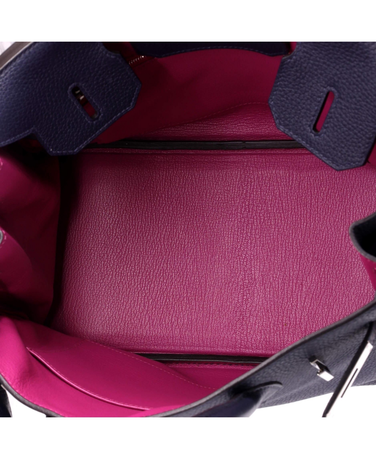 Pre-Owned HERMES Birkin 30 Handbag Verso Clemence with Palladium Hardware