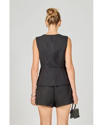 Women's Vest Skort Romper