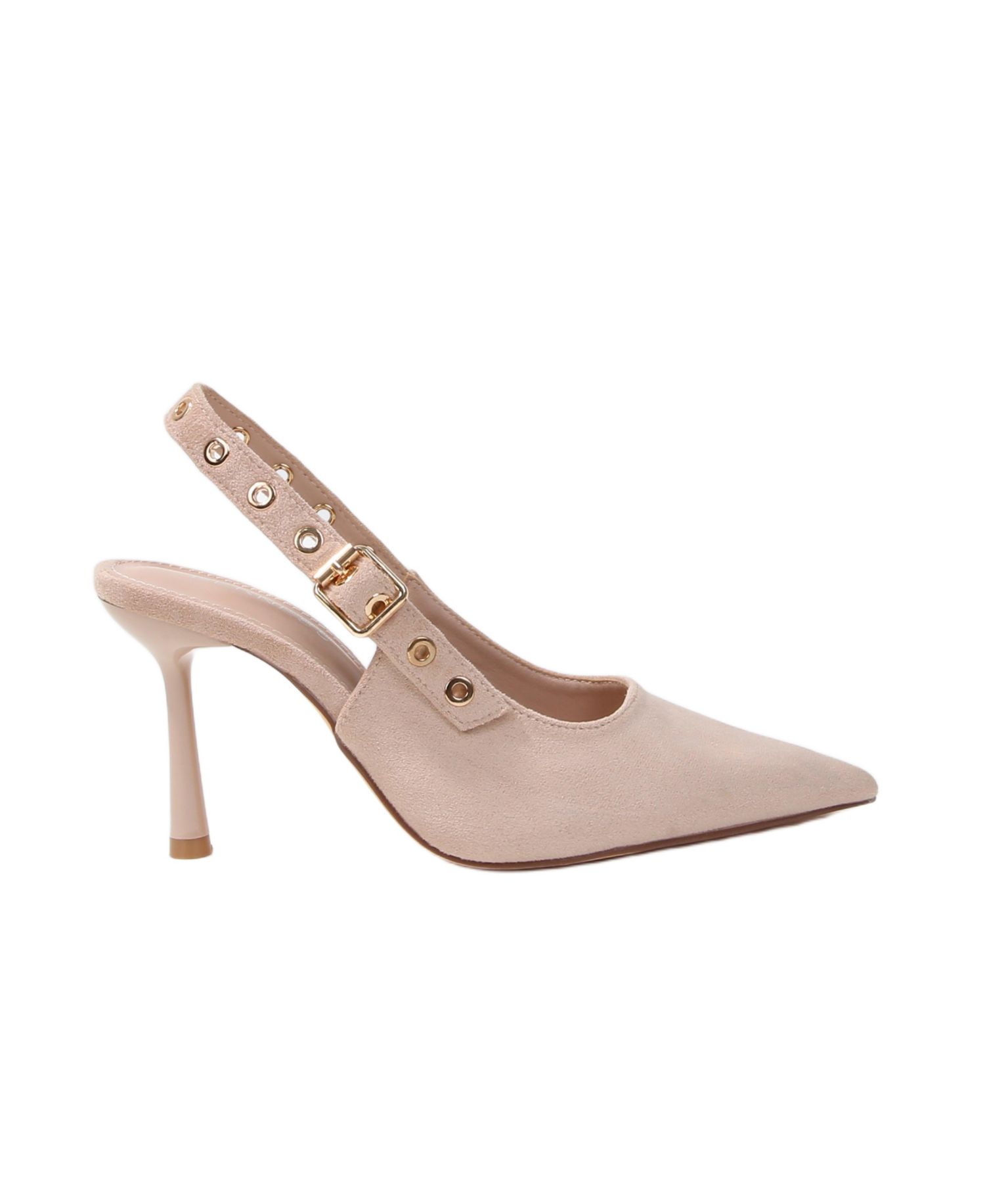 Women's Candes Microfiber Suede Slingback Pumps