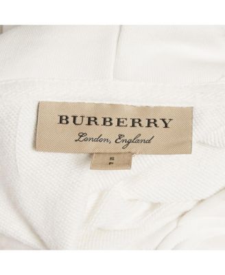 Men's White Checker Pocket Cotton Hoodie