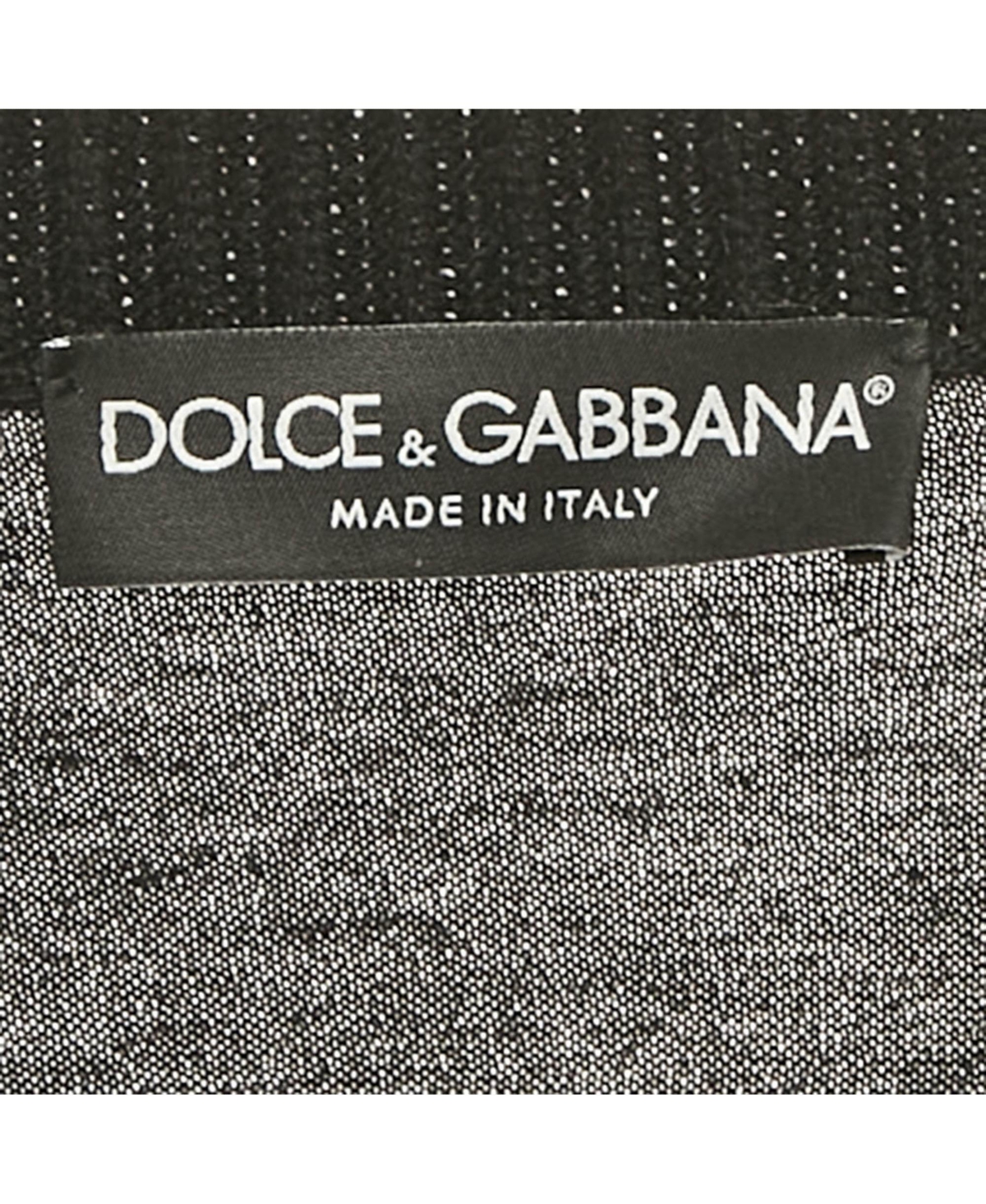Pre-Owned Dolce & Gabbana Men's Black Rib Knit V-Neck Pullover