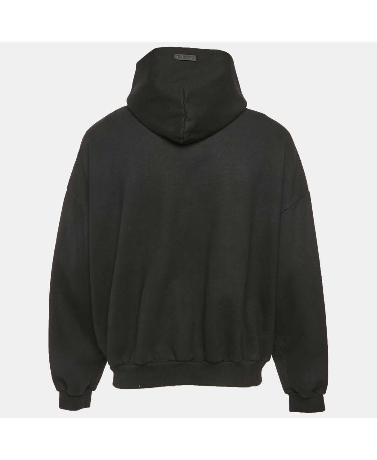 Pre-Owned Fear Of God Men's Black Cotton Zip-Up Oversized Jacket
