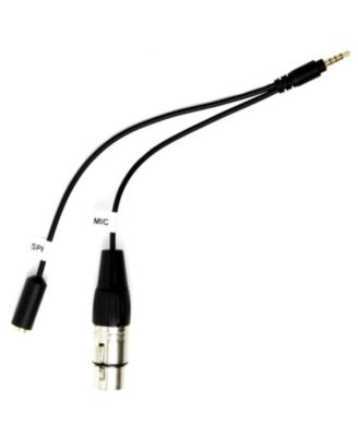 TCB2 XLR (Female) Microphone to TRRS (Male) Smartphone Adapter with Headphone Jack for iPhone & Android