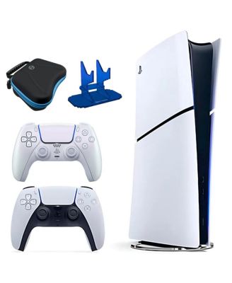 Sony PS5 Slim Digital Fortnite Cobalt Star Bundle + Chroma Pearl Controller Lot