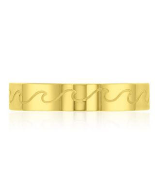 Waterproof Yellow Waves Ring