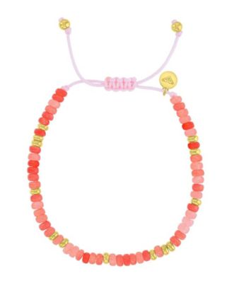 Waterproof Yellow Watermelon Stone Adjustable Bracelet