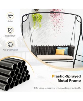 Outdoor Metal Swing Frame with Extra Side Bars