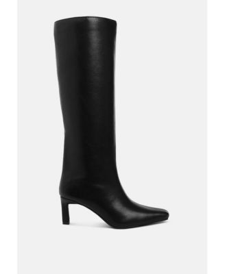 Womens Syringa Kitten Heel Long  Boots