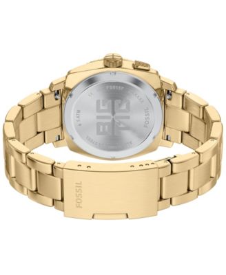 Men's Machine Big Tic Gold-Tone Stainless Steel Watch, 41mm