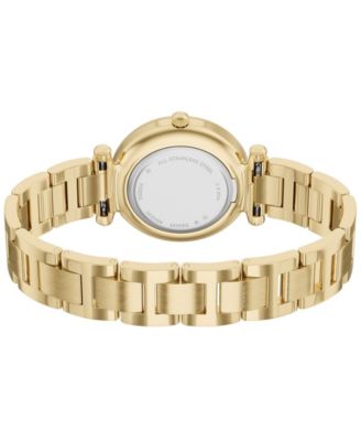 Women's Carlie Three-Hand Gold-Tone Stainless Steel Watch, 35mm