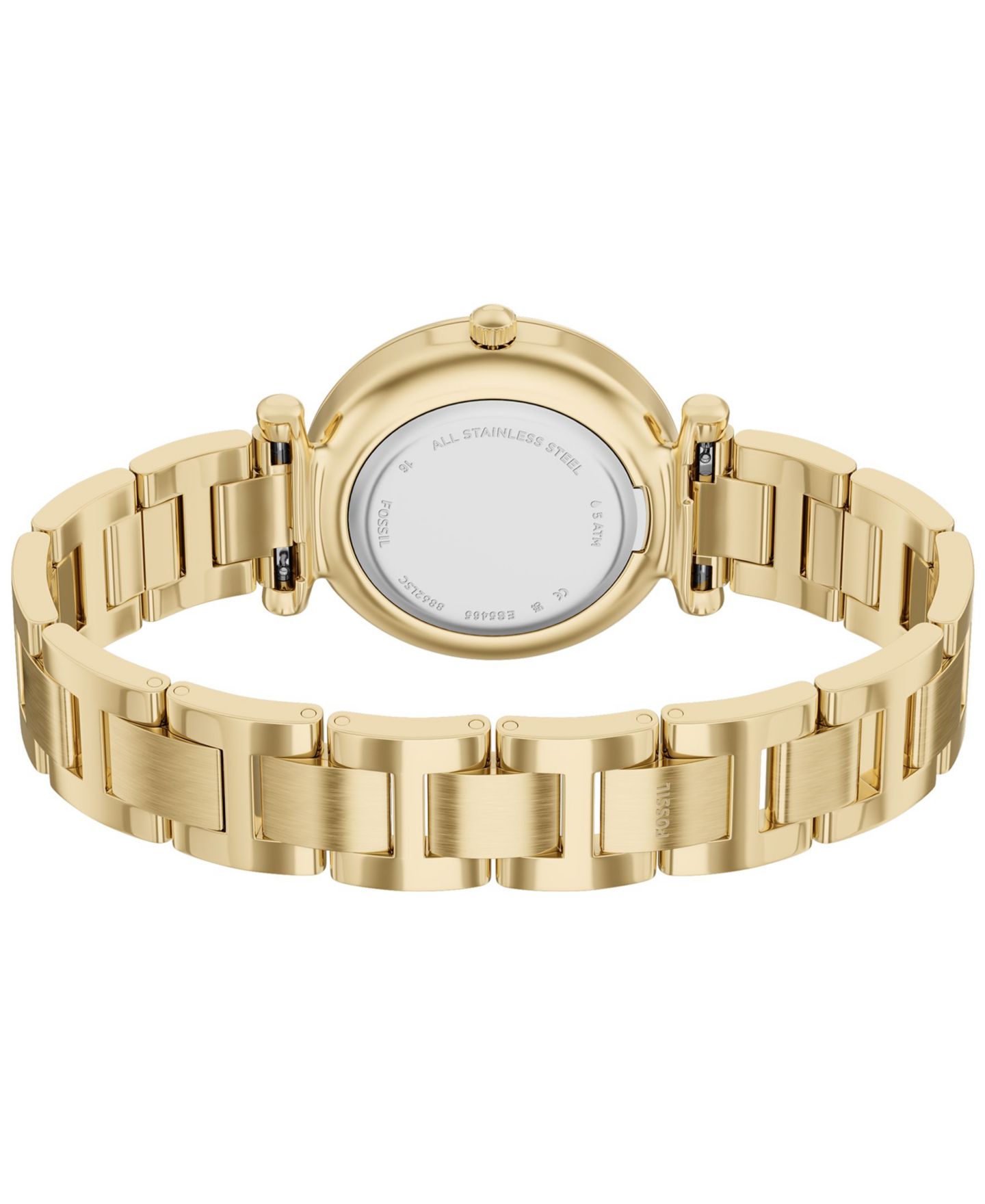 Женские часы Fossil Carlie Three-Hand Gold-Tone Stainless Steel Watch, 35mm — фото 7