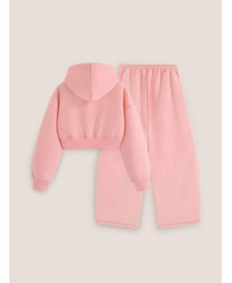 Women's Cloud Essential Fleece Cropped Pullover Hoodie Set