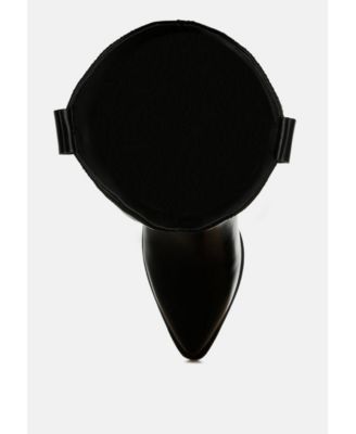 Womens Precious Mirror Embellished High Ankle Boots