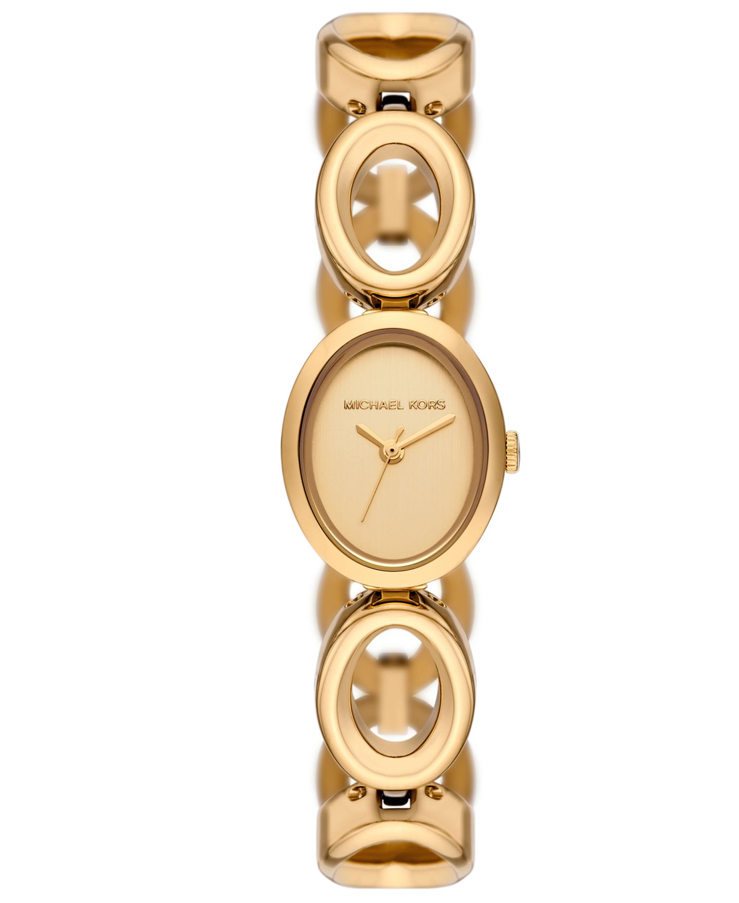 Женские часы Michael Kors Maude Three-Hand Gold-Tone Stainless Steel Watch, 22mm — фото 1