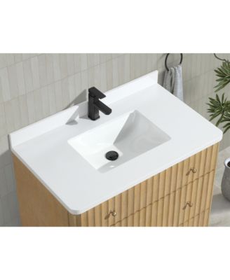 La Jolla 36", Freestanding, Oak Finish