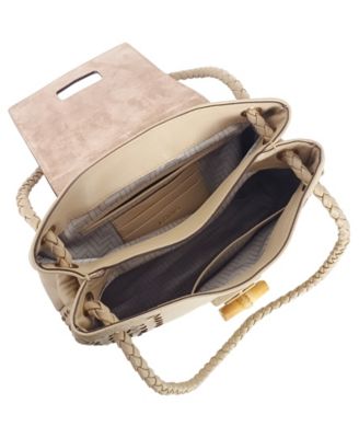 Sondra Woven Small Satchel Bag