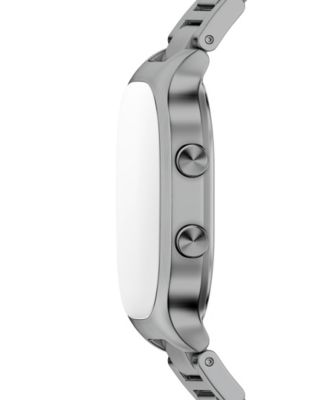 Men's Mellem Digital Lcd Gunmetal Stainless Steel Watch, 38mm