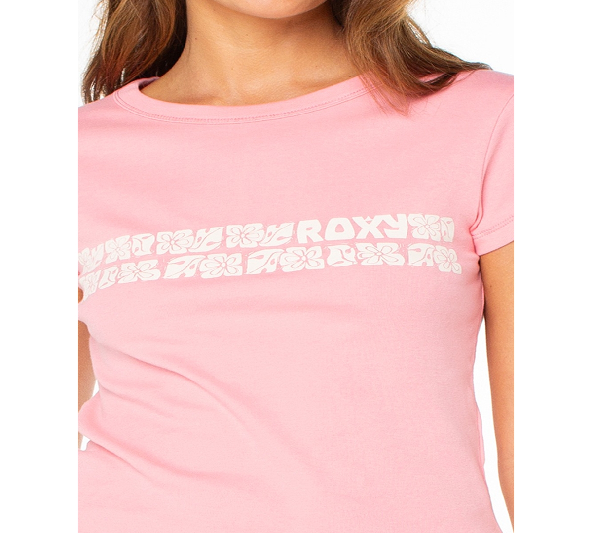 Roxy Women's Retro-Inspired 90s Baby Crew Neck T-Shirt