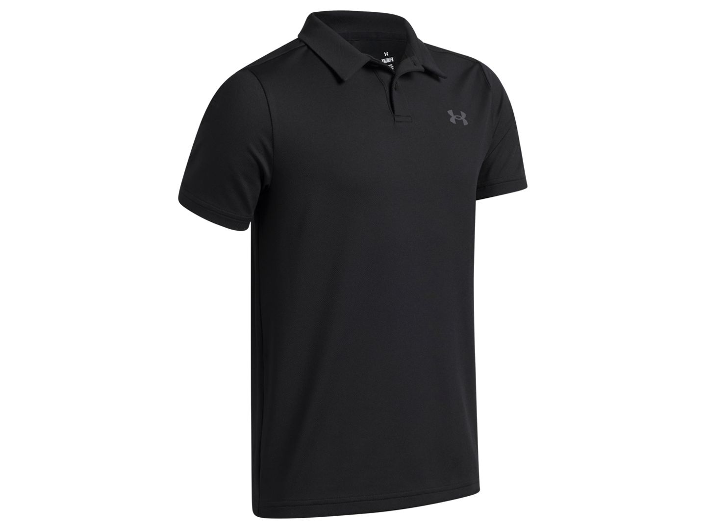 Поло Under Armour Matchplay Short-Sleeve Polo Shirt для мальчиков, цвет: Чёрный — фото 3