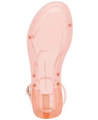 Women's Kenley Vinyl Strappy Jewelry Stud Flat Sandals