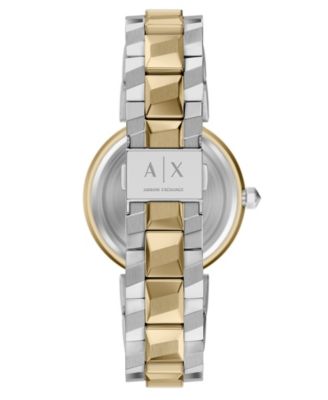 Armani Exchange Women's Quartz Two-Hand 2-Tone Stainless Steel Watch, 34mm