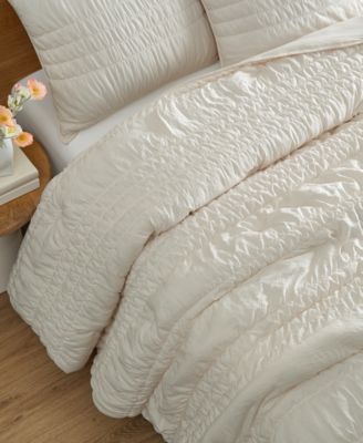 Devon Tide Ruched 3-Pc. Quilt Set, Full/Queen