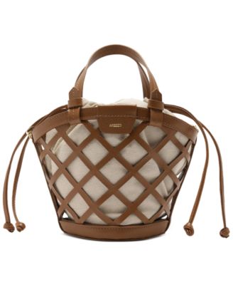 Petra Small Leather Bucket Bag
