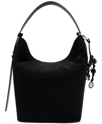 Simone Small Suede Hobo Bag