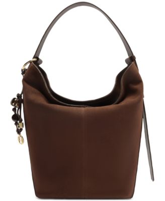 Simone Small Suede Hobo Handbag