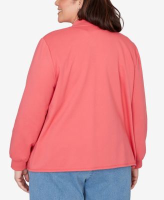 Plus Size Austin Quilted Knit Ribbed Jacket