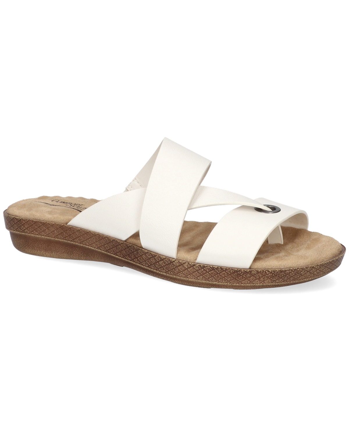 Easy Street Women's Gulf Slide Sandals - White