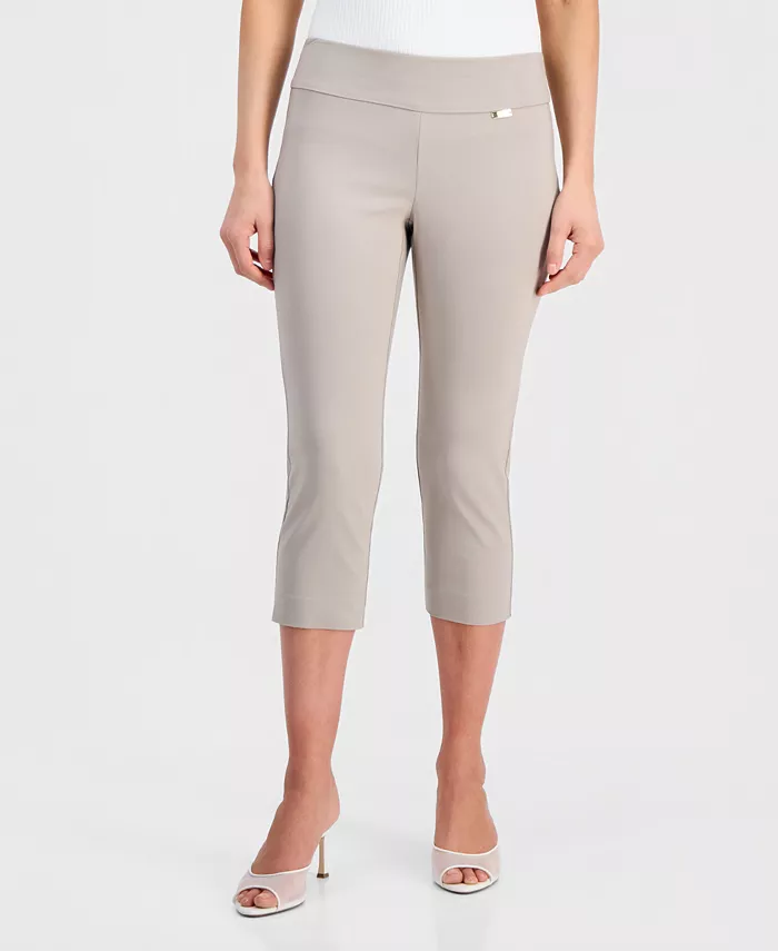 Petite Tummy-Control Pull-On Capri Pants - thumbnail 2