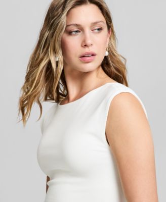 Women's Scoop Back Cotton Knit Top