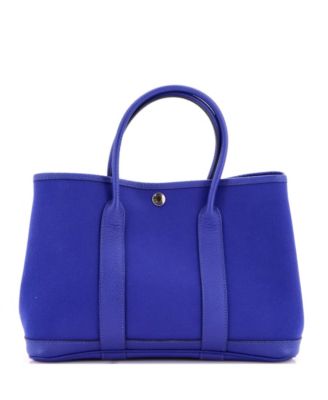 30 Garden Party Tote Toile and Leather