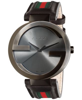 gucci watch leather band