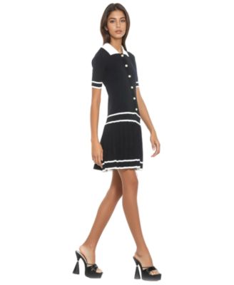 Women's Lucinda Fully Knit Collared Short Sleeve Dress
