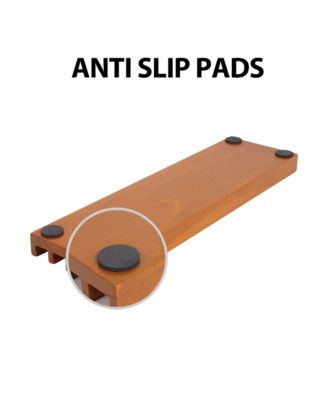 Domino Racks Set of 4, Wooden Domino Trays Holders Organizer, Premium Domino Tiles Holder Racks