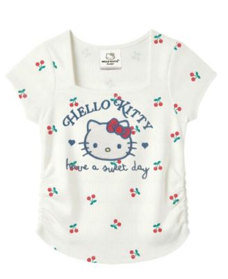 Girls' 7-16 Short-Sleeve Screenprint Square Neck T-shirts