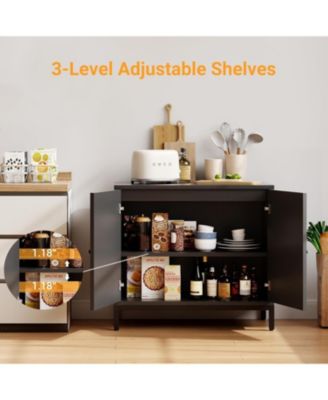 Rattan Sideboard Buffet Cabinet, Entryway Table, Accent Storage Cabinet, Console Table for Hallway, Living Room, Dining