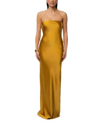 Women's Regal Rising Satin Maxi Dress