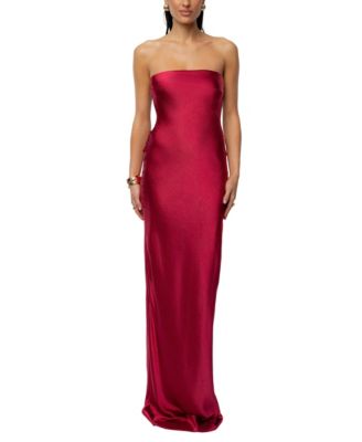Women's Regal Rising Satin Maxi Dress