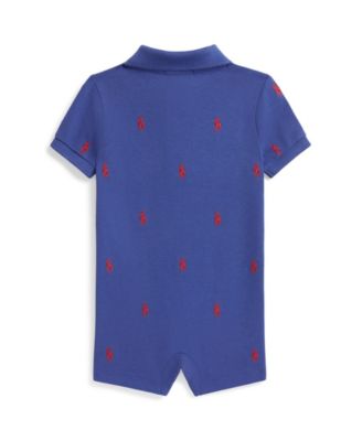 Baby Boys' Short-Sleeve Polo Pony Shortall
